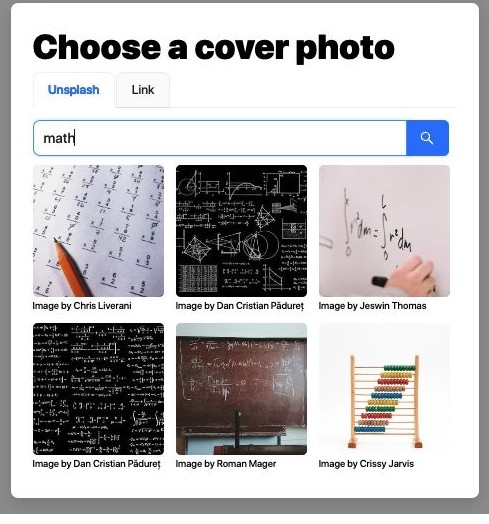 Choose Cover Image